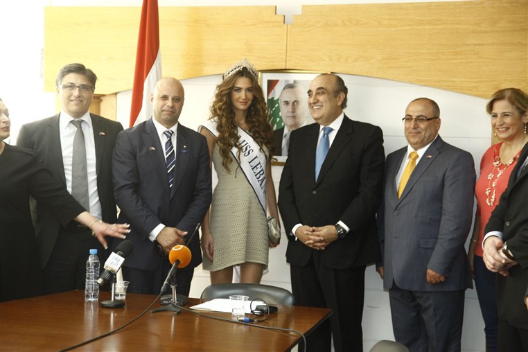 Rina Chibani Miss Lebanon & Minister Abboud